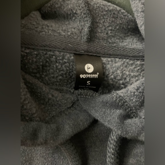 90 degree Blueish/Gray color Hoodie size small - Picture 4 of 4